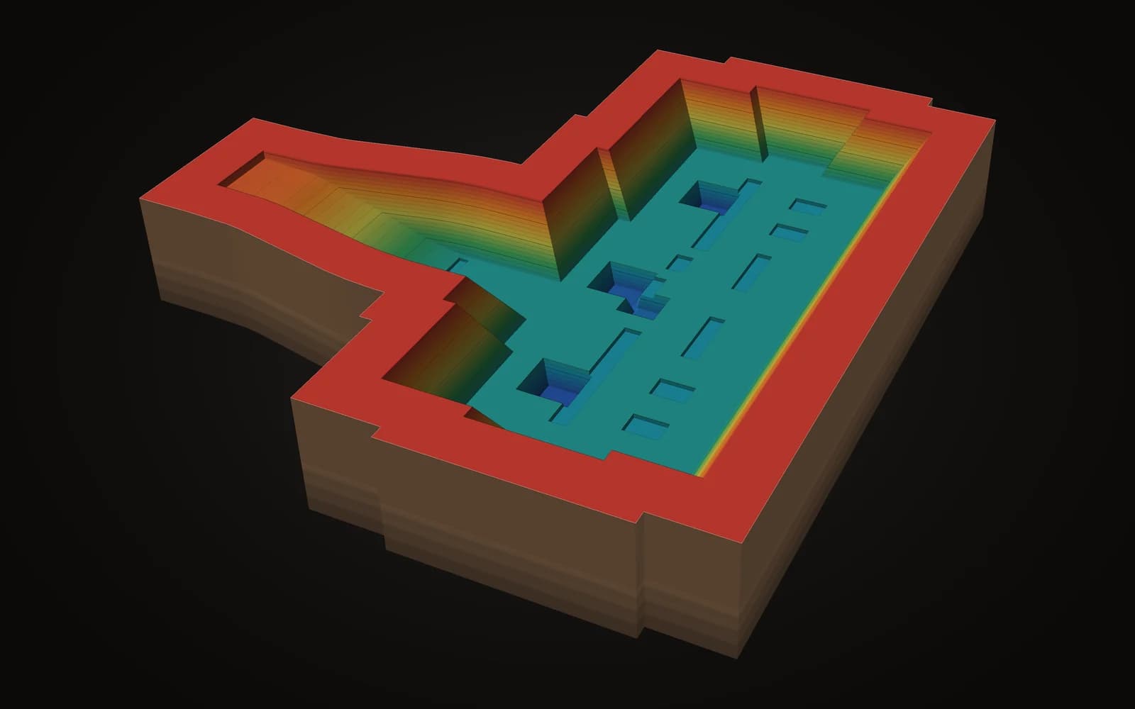 Bouwputten — 3D-model voor machinesturing